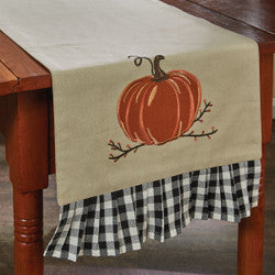 42" Table Runner - Autumn Checkerboard