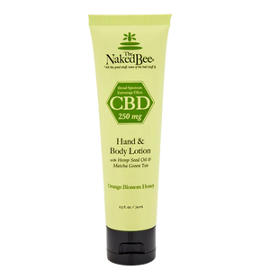 2.5oz Naked Bee CBD Broad Spectrum Hand and Body Lotion