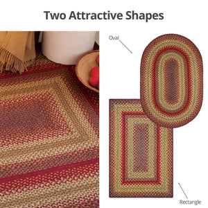 Braided Rug HS 4x6 Oval - Cider Barn