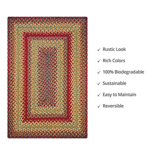 Braided Rug HS 4x6 Rectangle - Cider Barn