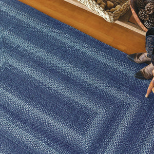 Braided Rug HS 4x6 Rectangle - Denim