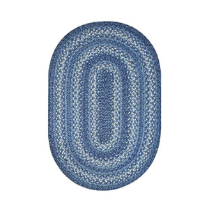 Braided Rug HS 4x6 Oval - Denim