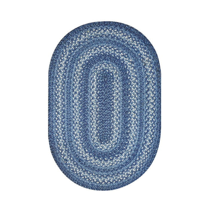 Braided Rug HS 27x45 Oval - Denim