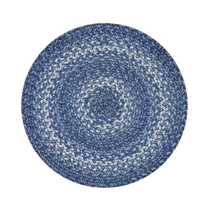 Braided Trivet HS 15" - Denim