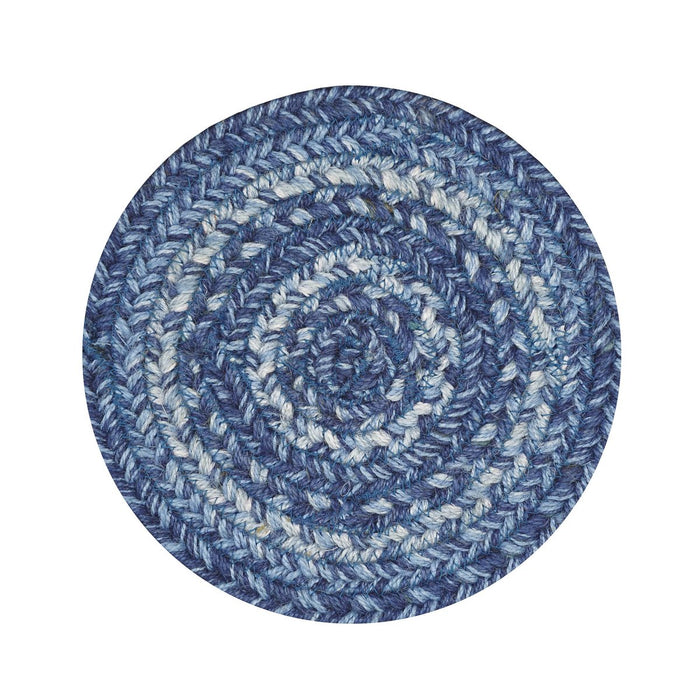 Braided Trivet HS 8" - Denim