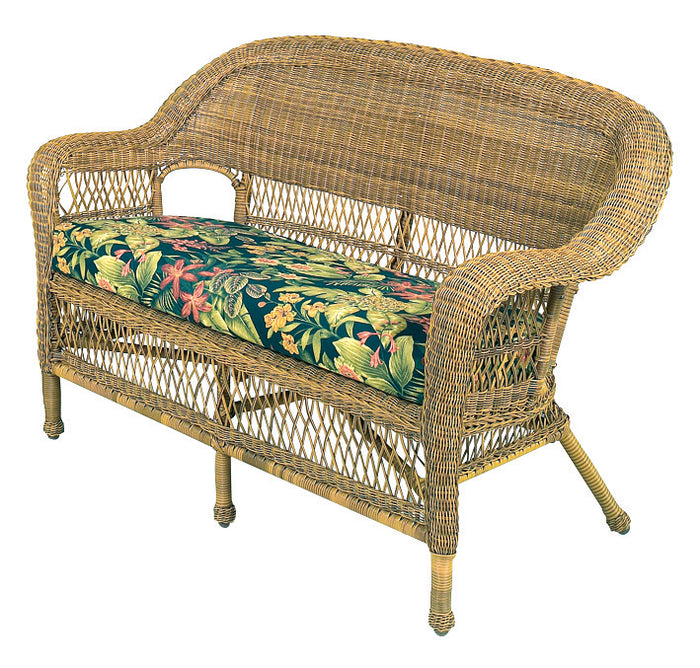 Wicker Loveseat - Antique