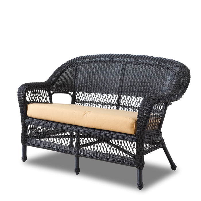 Wicker Loveseat - Ebony