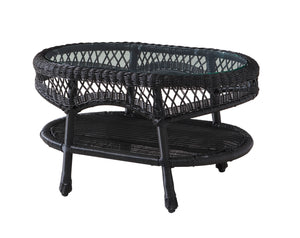 Wicker Coffee Table - Ebony