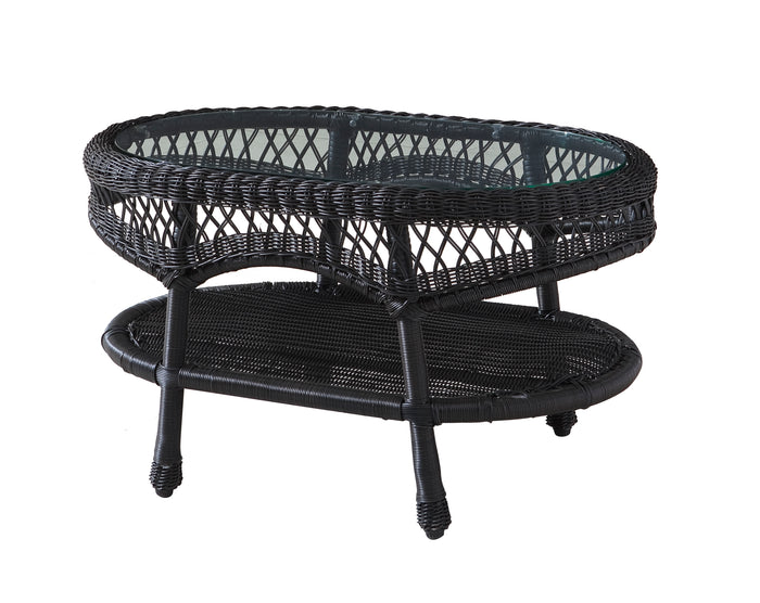 Wicker Coffee Table - Ebony