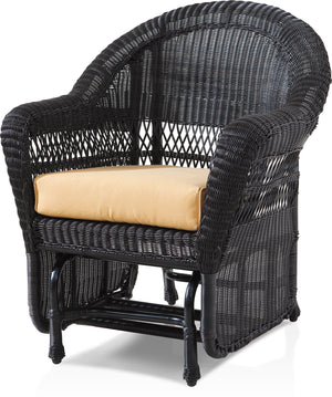 Wicker Single Glider-Ebony