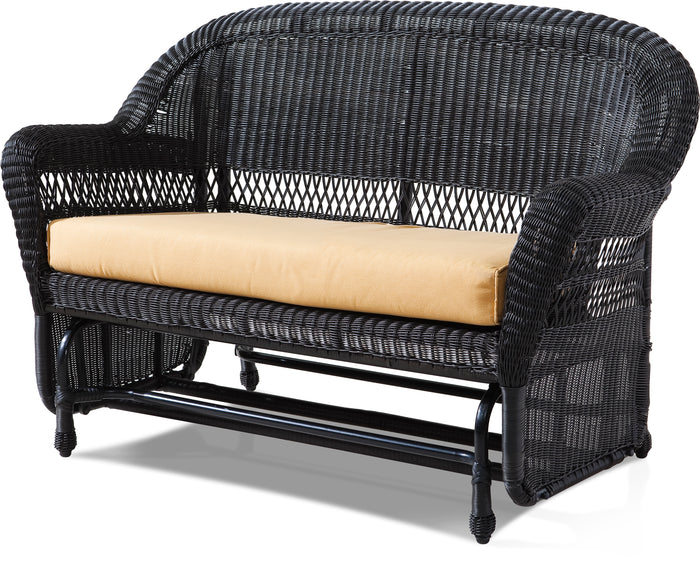 Wicker Double Glider - Ebony