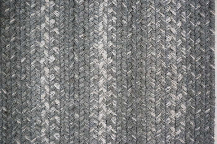 Braided Rug HS 5x8 Oval - Grey Cloud