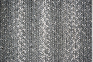 Braided Rug HS 4x6 Rectangle - Grey Cloud