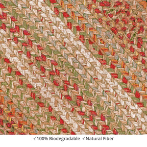 Braided Rug HS 4x6 Rectangle - Harvest