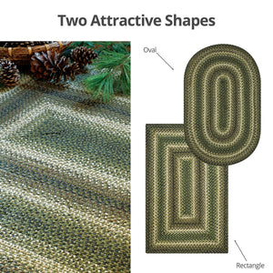 Braided Rug HS 5x8 Rectangle - Pinecone