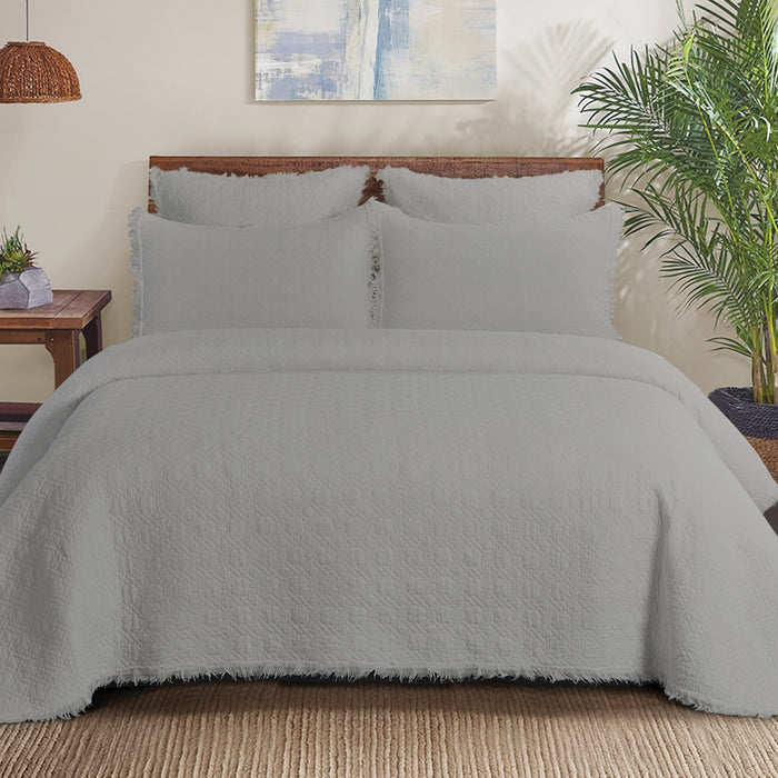 Quilt Set - Trellis Slate