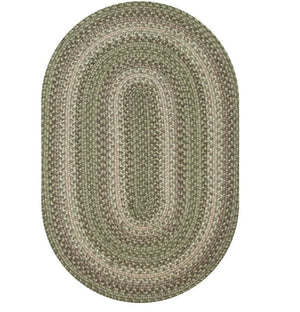 Braided Rug HS 20x30 Oval - Grassland