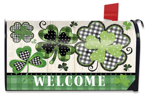 Mailbox Cover - Patterned Shamrocks