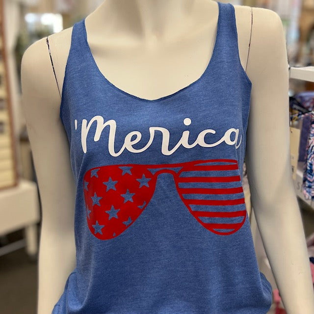 Sweet Tee - 'Merica Sunglasses Tank